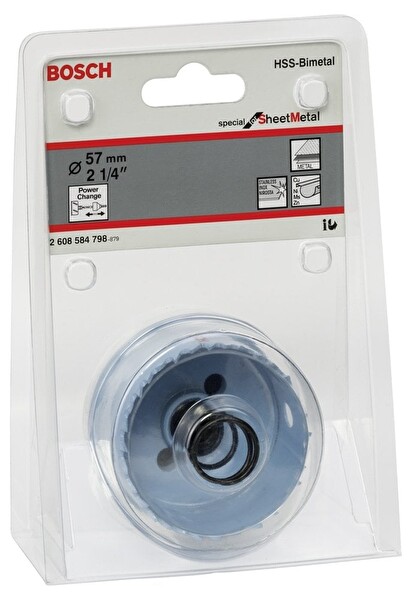 Bosch Special Serisi Metal ve Inox Malzemeler İçin Delik Açma Testeresi (Panç) 57 MM