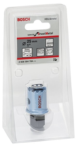 Bosch Special Serisi Metal ve Inox Malzemeler İçin Delik Açma Testeresi (Panç) 25 MM