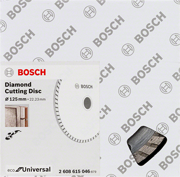 Bosch Ekonomik Seri 9-1 Genel Yapı Malzemeleri İçin Elmas Kesme Diski 125 MM Turbo