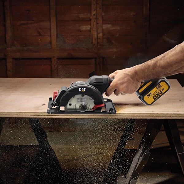 Cat DX5010B 18V 120 MM Kömürsüz Profesyonel Çok Amaçlı Daire Testere (Akü Dahil Değildir)