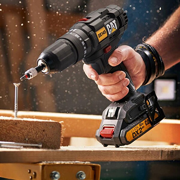 Cat DX145.1 18Volt/2.0Ah Li-ion Çift Akülü Profesyonel Şarjlı Matkap