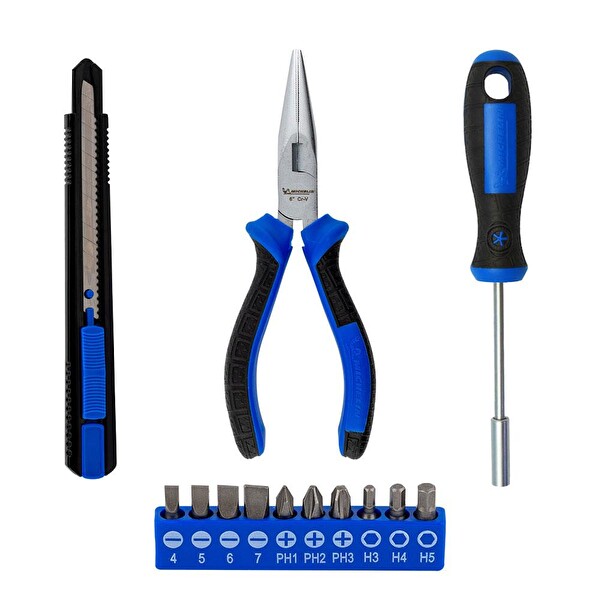 Michelin MC33320 13 Parça CR-V Kargaburnu ve Maket Bıçağı Bits Tornavida Seti