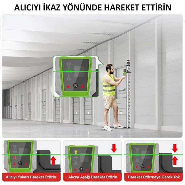 Kobb KBL8RG 60M Lazer Hizalama Dedektörü