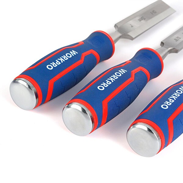 Workpro WP201301 12-20-25 MM Üçlü Profesyonel İskarpela Seti