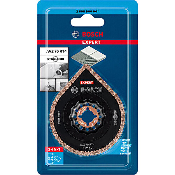 Bosch Expert 3 Max Avz 70 Rt4 Çok Fonksiyonlu Makine Derzleme Pleyti 70 MM