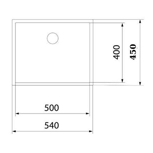 GL General 50x40 CM Antrasit Petek Dokulu Çelik Mutfak Eviyesi 304 Paslanmaz Çelik 1 MM