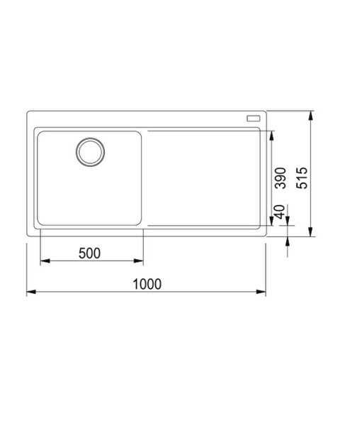 Franke MTG 611-100 Sağ Nero Eviye
