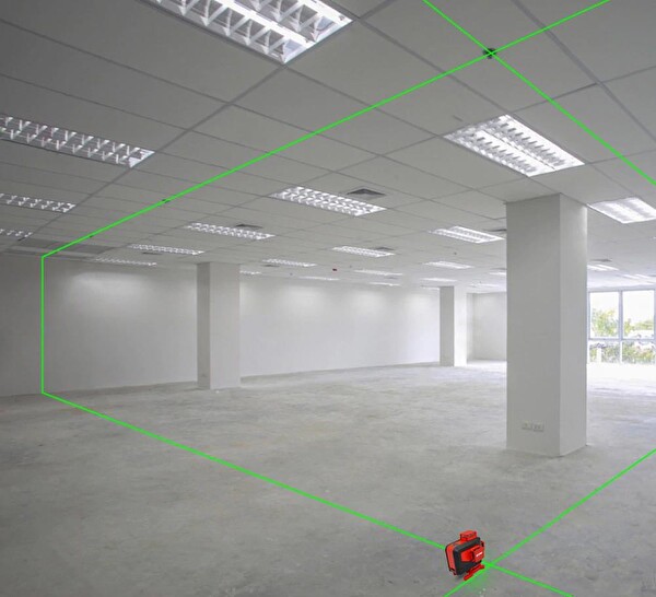 Kobb KBL35G Profesyonel Li-ion Şarjlı 4x360 Derece Otomatik Hizalamalı Yeşil Çizgi Lazer Distomat ve Uzaktan Kumanda