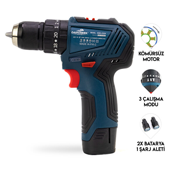 Dawreek Akülü Vidalama BS12