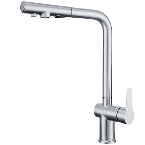 Fleko Riva Krom Spiralli Arıtmalı Mutfak Eviye Bataryası