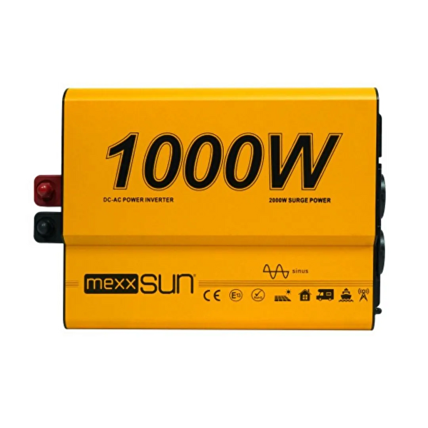 Mexxsun 1000W-12V Tam Sinüs Inverter (220V Çevirici)
