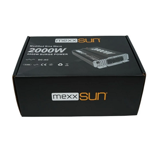 Mexxsun 2000W-12V Modifiye Sinüs Inverter (220V Çevirici)