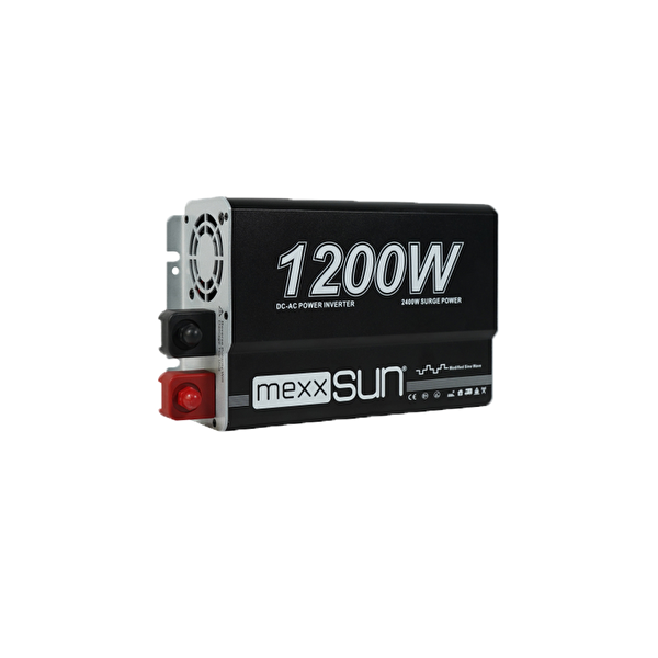 Mexxsun 1200W-12V Modifiye Sinüs Inverter (220V Çevirici)