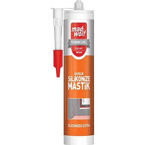 Mad Wolf Silikonize Mastik 550Gr Beyaz