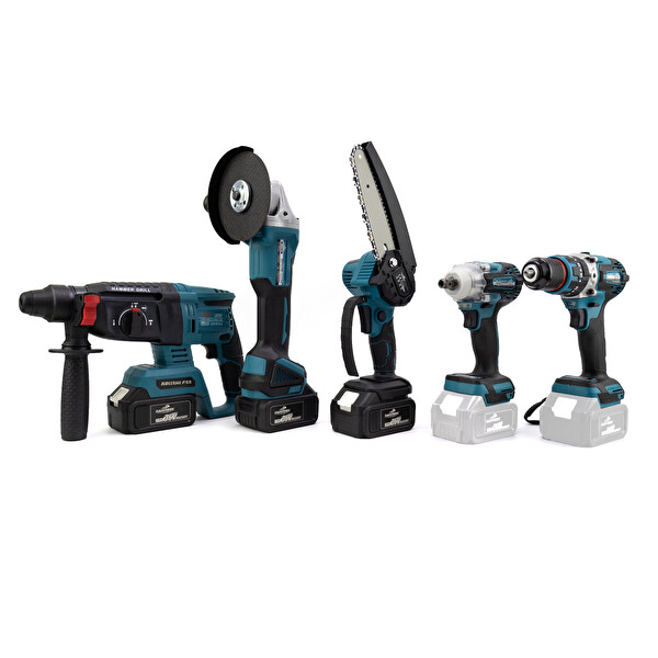 Dawreek Beşli Set MK350 (Budama testeresi 13mm Ç.Mandren-Somun Sıkma-Ş.Spiral-Ş.Hilti)