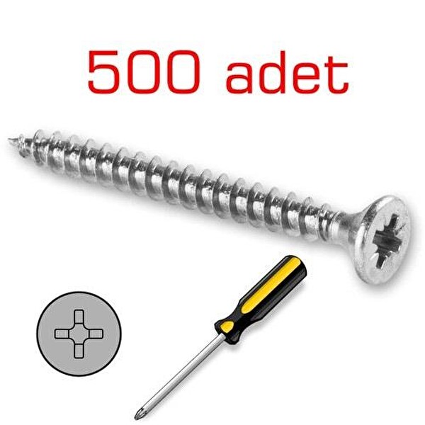 Meridyen Sunta Vidası 4.0x35MM 500 Adet