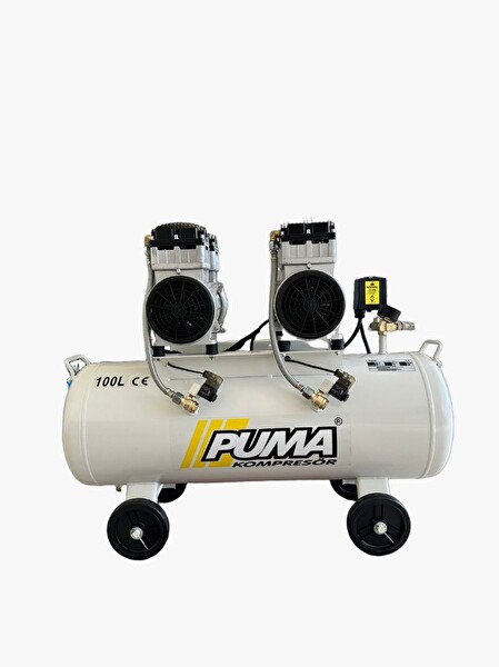 Puma 100 Litre 3 HP Yağsız Ses Desibeli Düşük Kompresör
