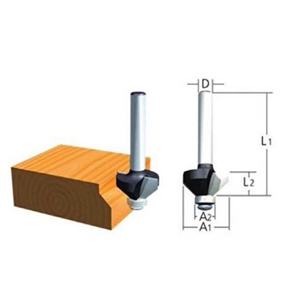 Topshop TH14448 Freze Bıçağı Rulmanlı Motif