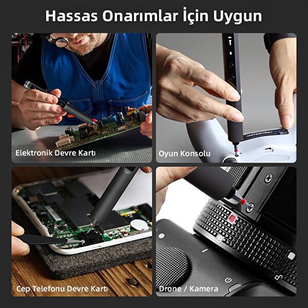 Mioji Mio PS49 500 mAh 180R/DK 5 Kademeli 42 Parça Şarjlı Tornavida Seti