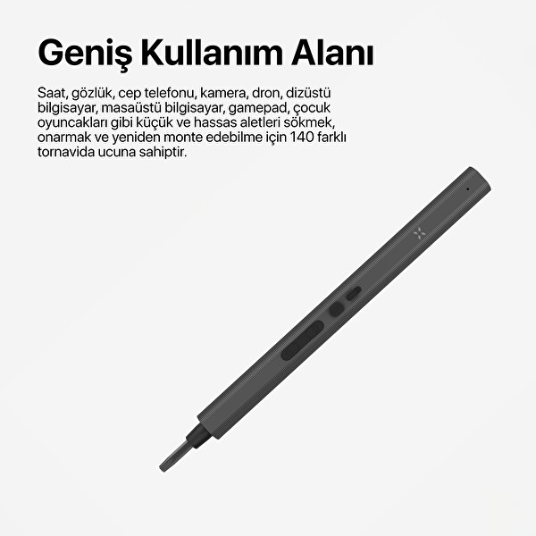 Xenon Smart Şarjlı Led Işıklı Hassas Tork Ayarlı Taşınabilir Tornavida Seti 153 Parça - X6833