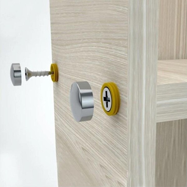 Gürçay Hırdavat Dekoratif Vida Kapağı Parlak Krom 20 MM - 10 Adet