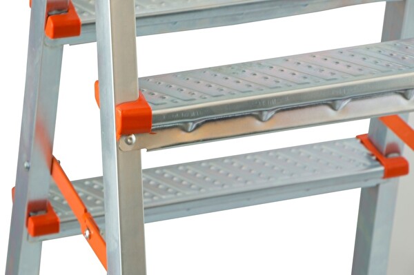 Asvera Elmas Serisi 5+5 Basamaklı Çift Taraflı Galvanizli Profil Merdiven