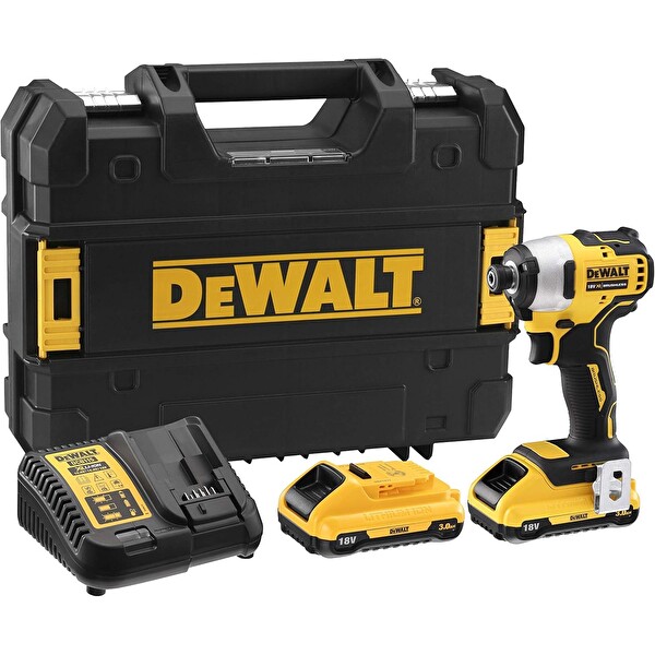 Dewalt DCF809L2T 18V 3 Ah Li-İon Çift Akülü Kompakt Kömürsüz Darbeli Vidalama