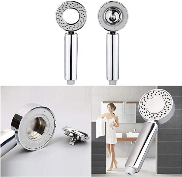 ZHL Tools Çift Taraflı Yüksek Basınç Su Akıtan Şampuan Hazneli Duş Başlığı