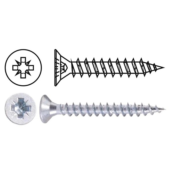 Gürçay Hırdavat 414 Sunta Vidası Çinko 5x50mm 200 Adet