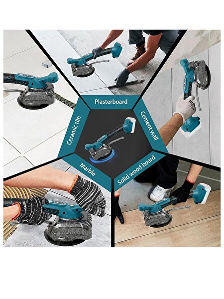 Rowermax Pro Lityum Çift Akülü 21V Titreşimli 80-100 CM Fayans Kiremit Döşeme Vantuz Makinesi
