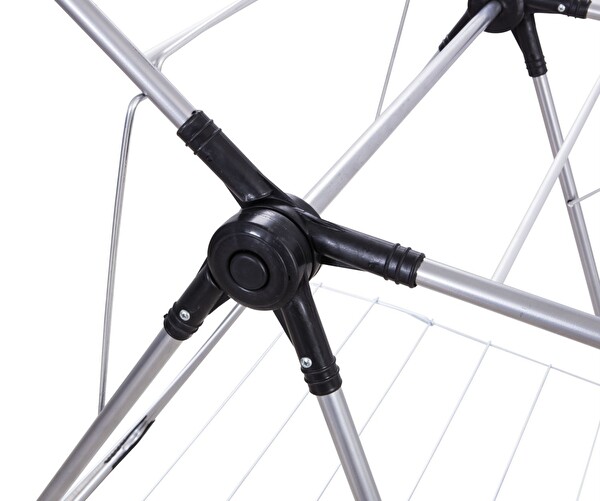 Asvera Elmas Serisi Besta Yarı Alüminyum Sepetli Çamaşır Kurutma Askısı