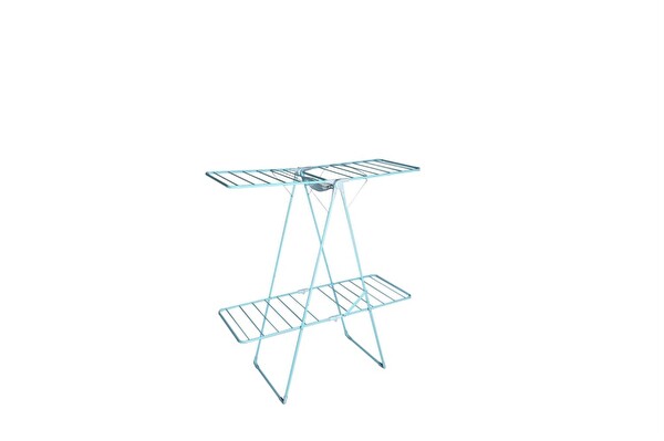 Asvera Elmas Serisi Eyfel Full-Hard Çift Katlı Katlanabilir Paslanmaz Çamaşır Kurutmalık