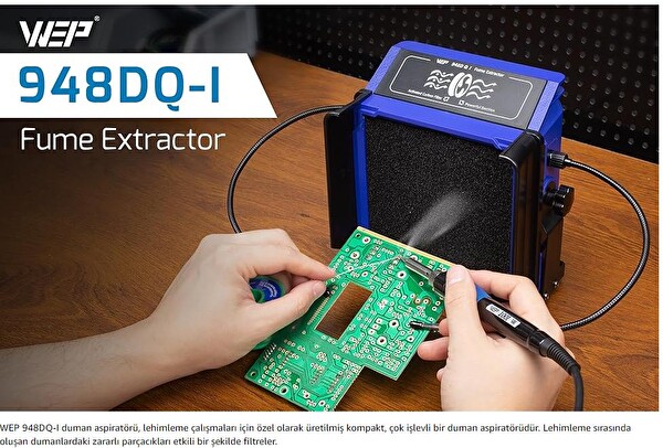 Sunline 948DQ-I Çift Filtreli Masaüstü Duman Emici