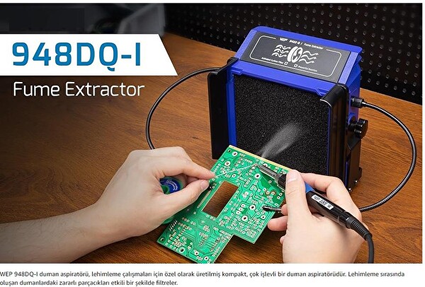 Sunline 948DQ-I Çift Filtreli Masaüstü Duman Emici