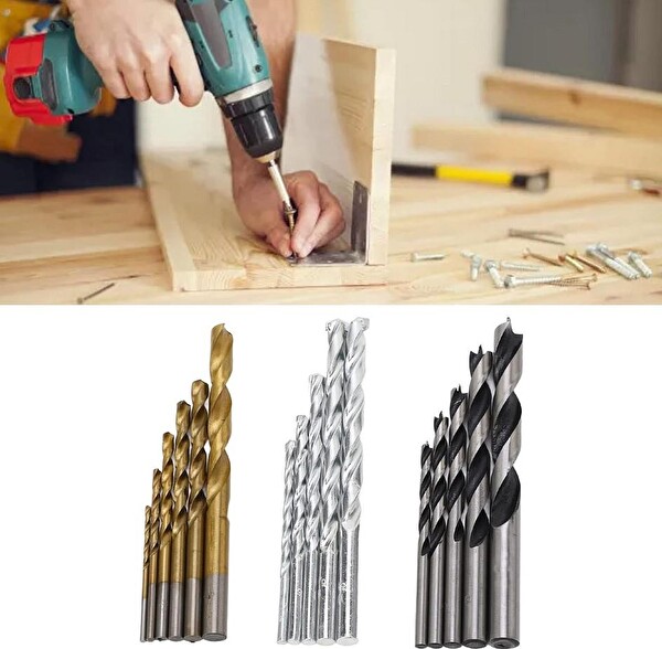 ZHL Tools Matkap Ucu Seti- Beton Metal Ahşap Matkap Ucu Drill Bits Set 16'lı Set