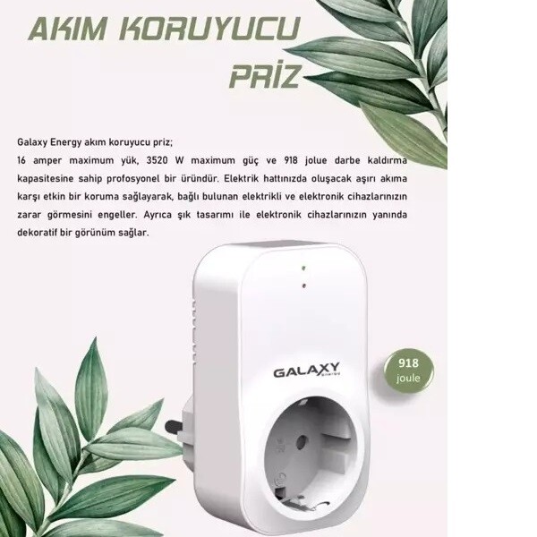 Galaxy Energy A220 Akım Koruma Prizi