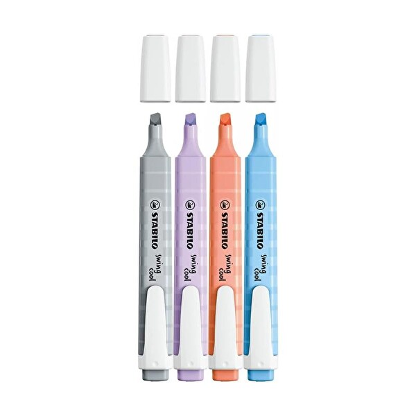 Stabilo Swing Cool Pastel 4'lü Paket Fosforlu Kalem Seti - 275/4-08-2