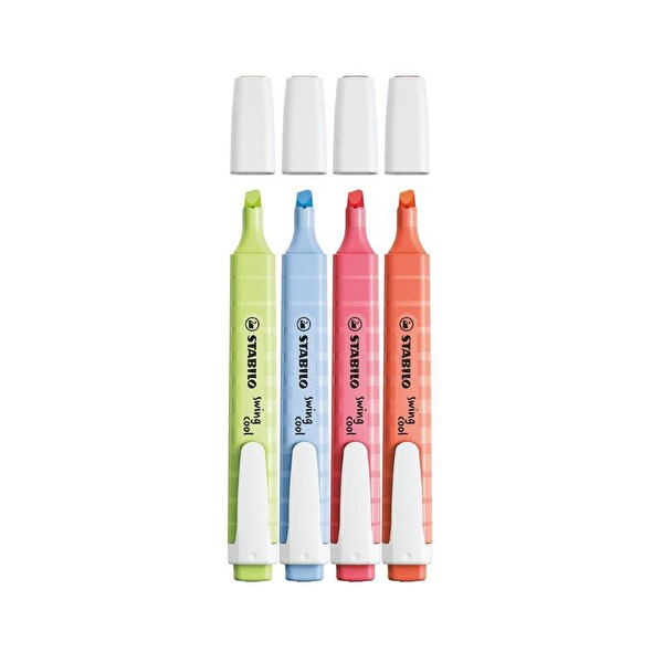 Stabilo Swing Cool Pastel 4'lü Paket Fosforlu Kalem Seti - 275/4-08-1