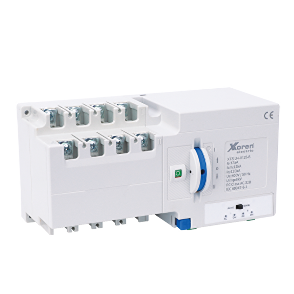 Xkoren 400A 4 Kutup Yarı Otomatik Kompakt Minimal Tasarım Otomatik Transfer Şalter