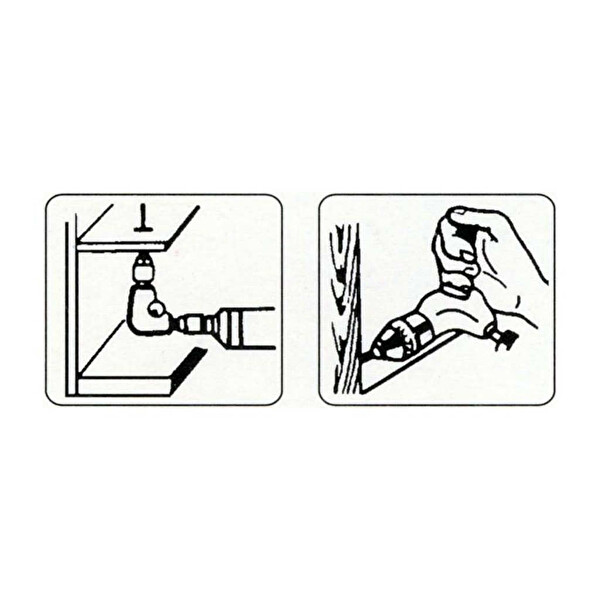 Partner PT-21905 Köşe Delme Vidalama Aparatı Mandren 10 MM 3/8