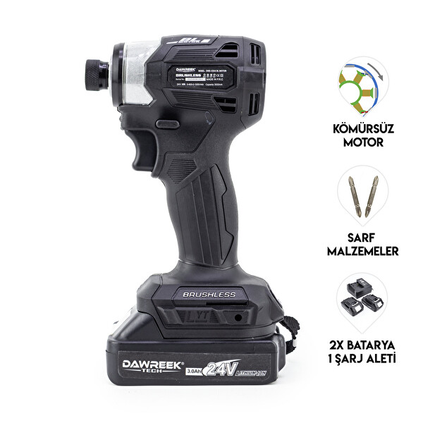 Dawreek Torklu Vidalama Siyah - Akülü Torklu Somun Sıkma Makinesi