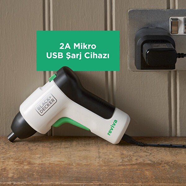 Black Decker Reviva REVSD4C-XJ 3.6 V Şarjlı Vidalama