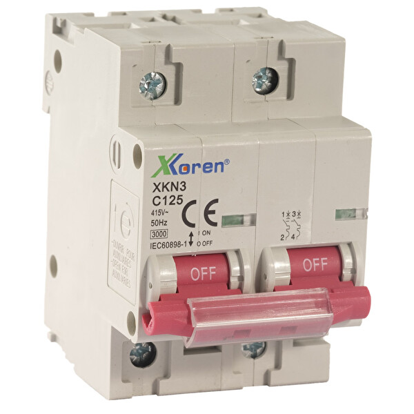 Xkoren 6kA 4P C Tipi 80A H Serisi Otomatik Sigorta 3 Adet (Kutu)