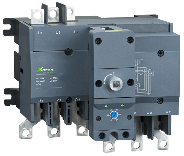 Xkoren 3P M Serisi AC Tip 220V 55kW 110 Kasa 85A Yıldız - Üçgen Yol Verici