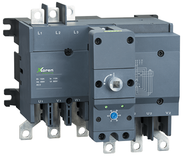 Xkoren 3P M Serisi AC Tip 220V 45kW 110 Kasa 65A Yıldız - Üçgen Yol Verici