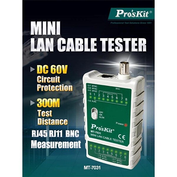Proskit MT-7031 Network Kablo Test Cihazı