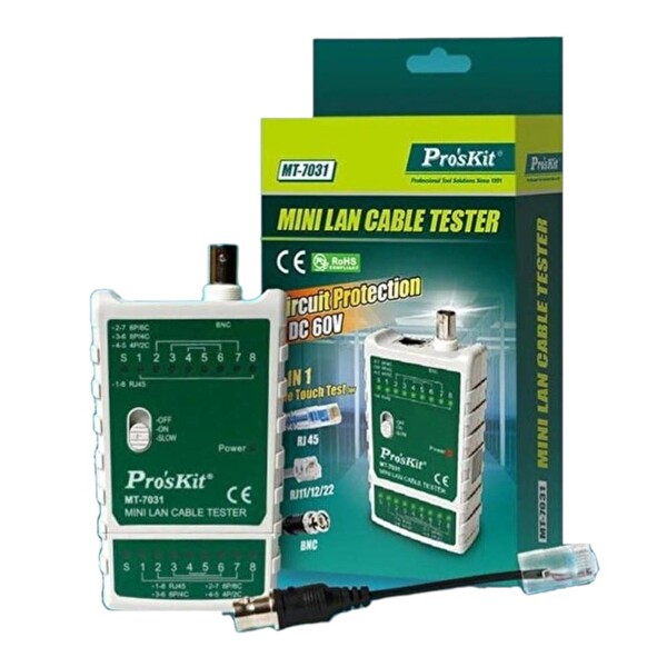 Proskit MT-7031 Network Kablo Test Cihazı