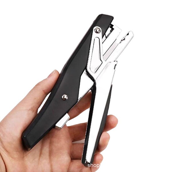 Valkyrie Profesyonel 60 Sayfa Kapasiteli Metal Zımba Tabancası Siyah - 1000 Zımba Teli