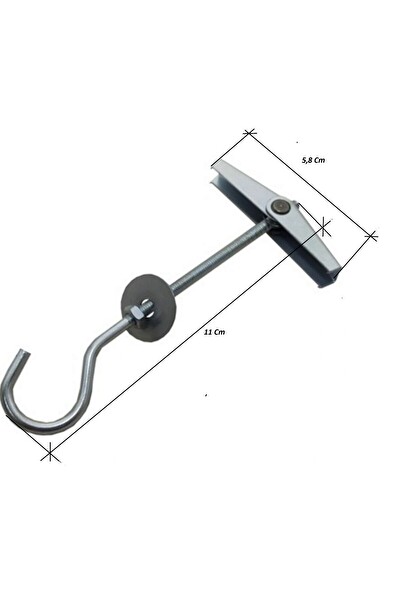 Koldoor Kanatlı Paraşüt Tipi Alçıpan Dübeli Kancalı 4x80 MM 10 Adet