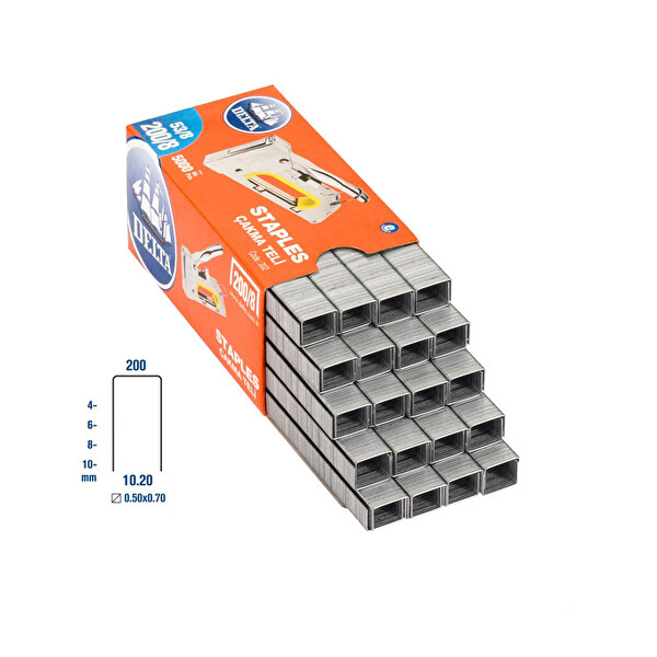 Evimdeyokyok Delta 200/8 Zımba Teli 5000 Adet